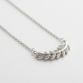 A31420 s925 sterling silver rhinestone unique fashion silver necklace