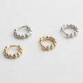 A32721 s925 sterling silver circle chic unique silver chic earrings