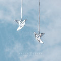 A43396 s925 silver sweet string fashion rhinestone long
