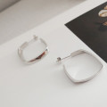 A32726 s925 sterling silver rhombic big earrings