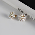 A32728 pearl fashion 925 sterling silver silver earrings