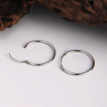 A32732 s925 sterling silver unique fashion hoop earrings