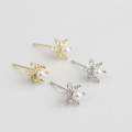 A32742 s925 sterling silver silver chic pearl unique earrings