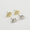 A32746 s925 sterling silver fashion leaf silver sterling silver earrings