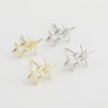 A32782 s925 sterling silver stars chic silver earrings