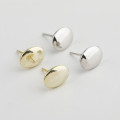 A32772 s925 sterling silver chic oval silver fashion earrings