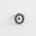 A32536 s925 sterling silver adjustable vintage simple silver chic unique bangle ring