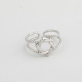 A32518 s925 sterling silver simple silver star silver chic adjustable silver ring