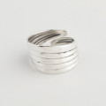 A32505 s925 sterling silver spiral unique fashion silver vintage ring