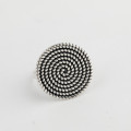 A32501 s925 sterling silver rope vintage silver trendy chic ring