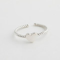 A32531 s925 sterling silver adjustable fashion unique silver chic big ring