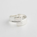 A32532 s925 sterling silver adjustable silver ring