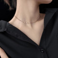 A43527 s925 silver elegant sweet simple unique necklace