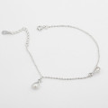 A32944 s925 sterling silver simple unique pearl fashion trendy bracelet