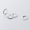 A45366 s925 silver fashion elegant clipon simple trendy rhinestone earrings