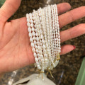 A31363 925 sterling silver small beaded pearl necklace