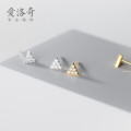 A35420 s925 sterling silver cute geometric triangle earrings