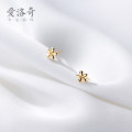 A35872 s925 sterling silver cute tiny flower earrings