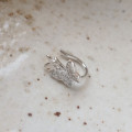 A32767 s925 sterling silver clipon unique minimalistchic chic butterfly clipon piercing earrings