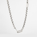 A32852 s925 sterling silver vintage silver chic small trendy silver necklace