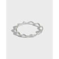 A37602 s925 sterling silver simple bar weave ring