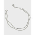 A36490 s925 sterling silver unique women charm bracelet