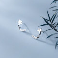 A37076 s925 sterling silver trendy rhinestone earrings