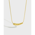 A31508 simple teardrop snakecha925 sterling silver necklace