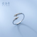 A37008 s925 sterling silver trendy dolphin ring