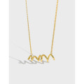 A31507 irregular s925 sterling silver trendy necklace