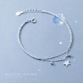 A35178 s925 sterling silver starlight charm bracelet