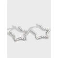 A32750 chic design cubiczirconia star earrings