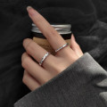 A37000 s925 sterling silver trendy adjustable chic ring