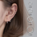 A37034 s925 sterling silver hoop trendy simple sweet earrings