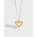 A31526 heart heartshape s925 sterling silver necklace
