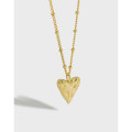 A31527 chic heart heartshape s925 sterling silver necklace