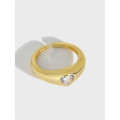 A32555 simple heart cubiczirconias925 sterling silver ring