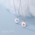 A31091 s925 sterling silver shell necklace
