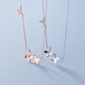 A31079 s925 sterling silver butterfly necklace