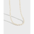 A31520 chic freshwaterpearl beaded s925 sterling silver necklace
