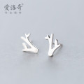 A35887 s925 sterling silver tree earrings