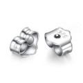 S11125 925 sterling silver silver small white gold plated