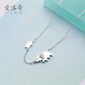 A35199 s925 sterling silver fashion rhinestone fashion cute big small choker necklace