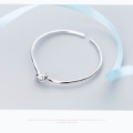 A43861 s925 silver simple rope adjustable bangle fashion bar sweet bracelet