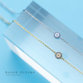 A36110 s925 sterling silver chic charm bracelet