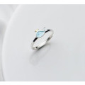 A36277 s925 sterling silver fashion sweet dolphin ring