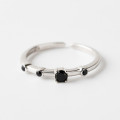 A32482 s925 sterling silver stone adjustable silver fashion trendy silver ring