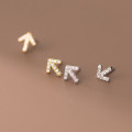 A35580 s925 sterling silver sparkling earrings