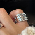 A41701 sterling silver bar unique elegant ring
