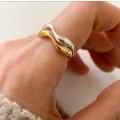 A37689 big sterling silver simple elegant ring